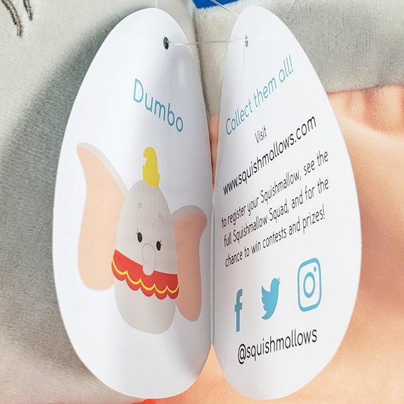 Squishmallow Dumbo the Elephant 10" UltraSoft Disney Pixar Film Plush Toy NWT - Picture 11 of 12